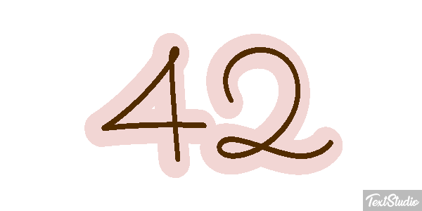 42 Efekt tekstowy