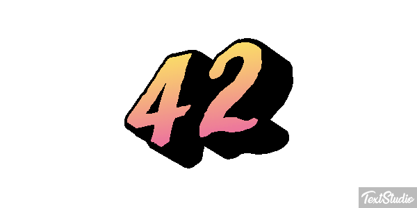 42 Efekt tekstowy