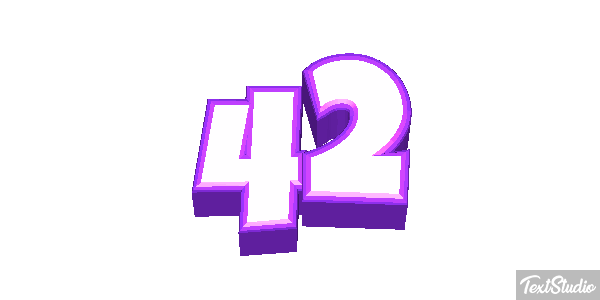 42 Efekt tekstowy