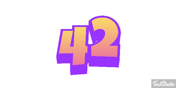 42 Efekt tekstowy
