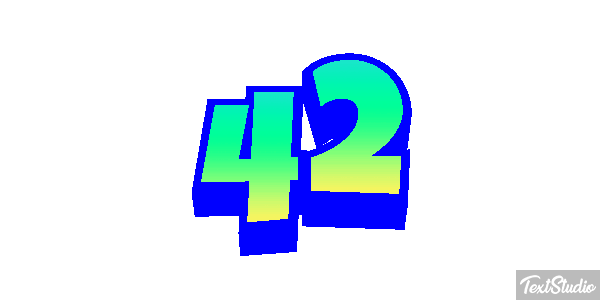 42 Efekt tekstowy