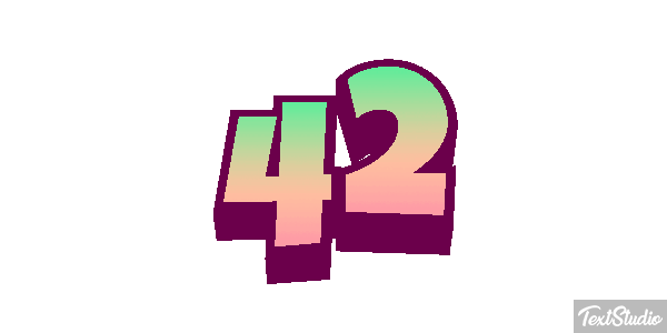 42 Efekt tekstowy