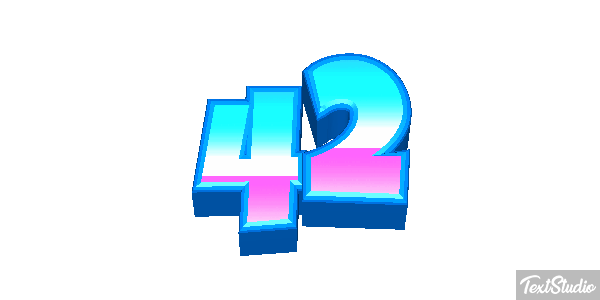 42 Efekt tekstowy