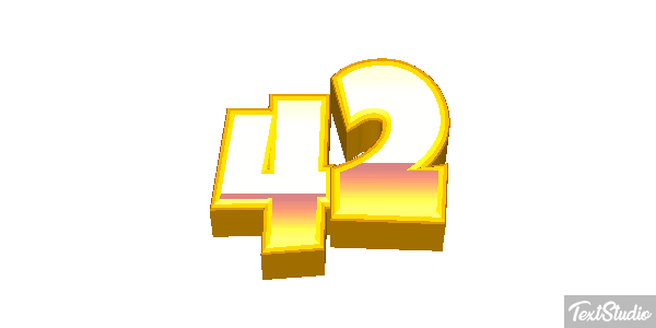 42 Efekt tekstowy