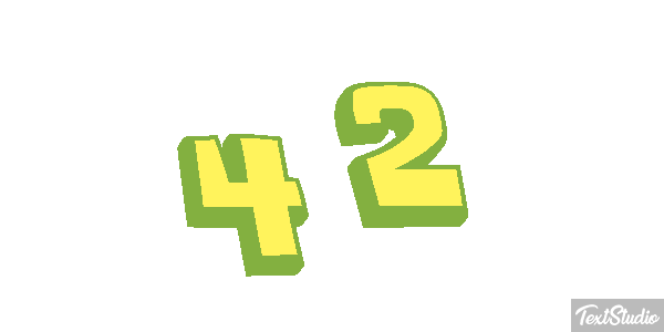 42 Efekt tekstowy