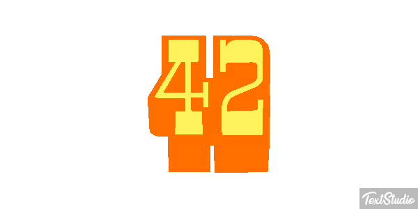 42 Efekt tekstowy