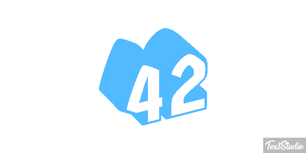 42 Efekt tekstowy