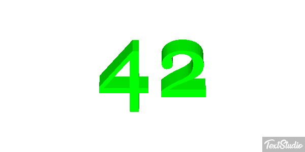 42 Efekt tekstowy