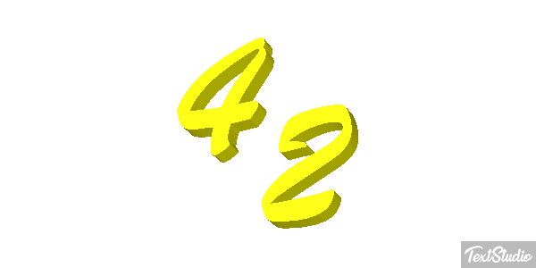 42 Efekt tekstowy