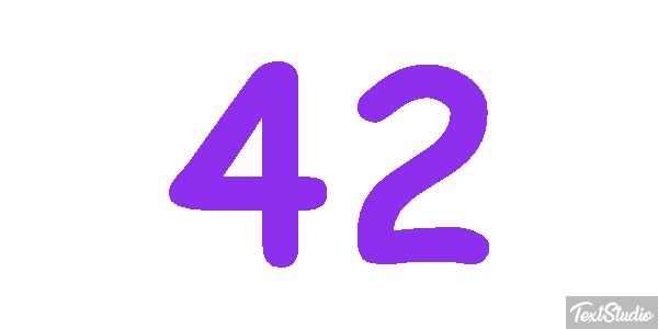 42 Efekt tekstowy