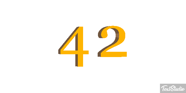 42 Efekt tekstowy