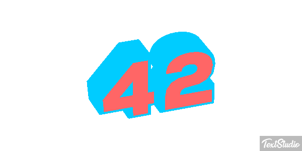 42 Efekt tekstowy