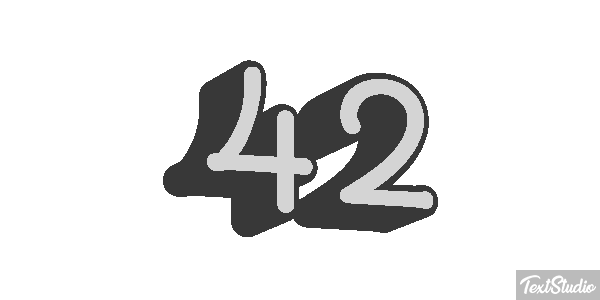 42 Efekt tekstowy