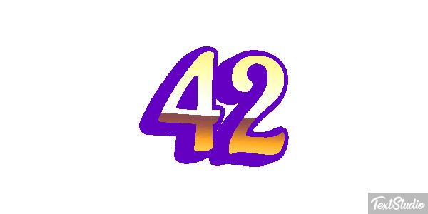 42 Efekt tekstowy