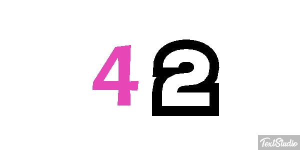 42 Efekt tekstowy