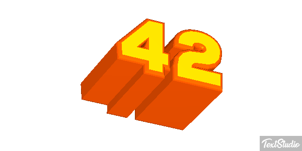 42 Efekt tekstowy