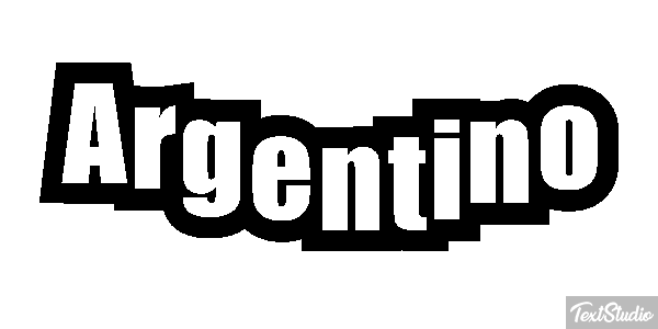 Argentino Effetto testo