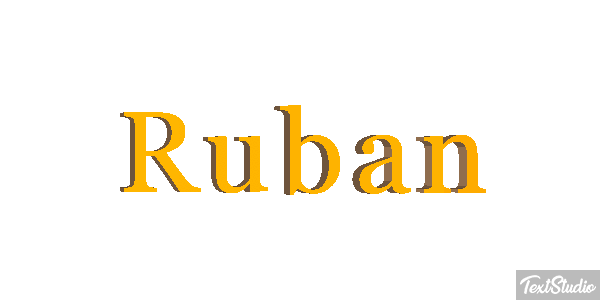 Ruban Efekt tekstowy