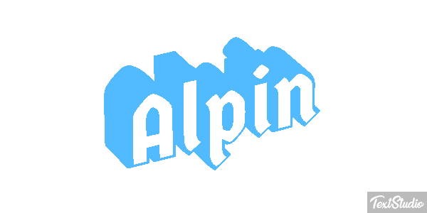 Alpin Text effect