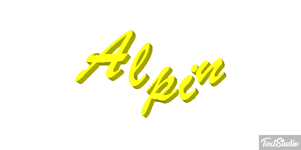 Alpin Text effect