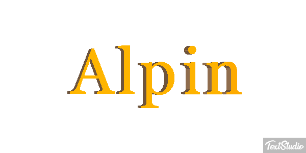 Alpin Text effect