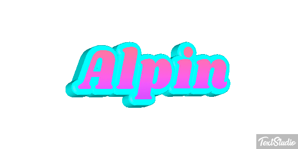 Alpin Text effect