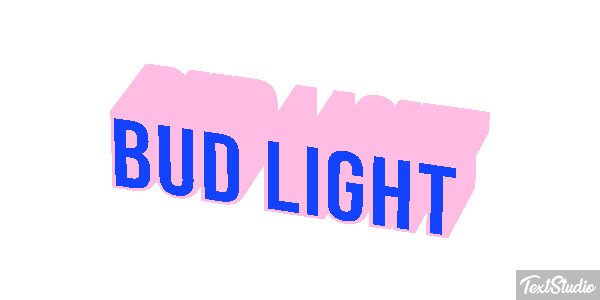 Bud Light Tekst effect