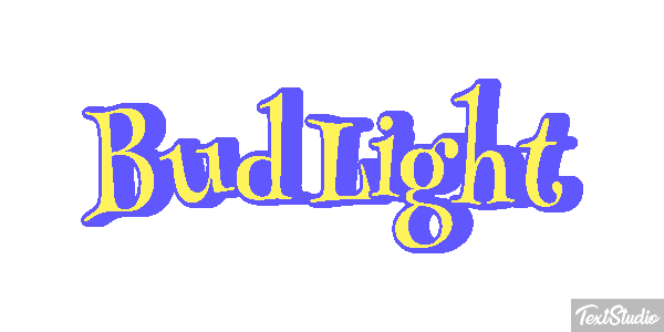 Bud Light Tekst effect