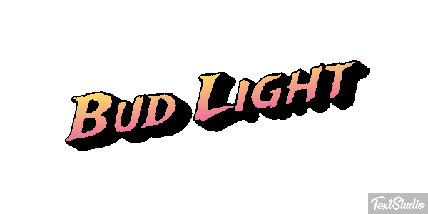 Bud Light Tekst effect