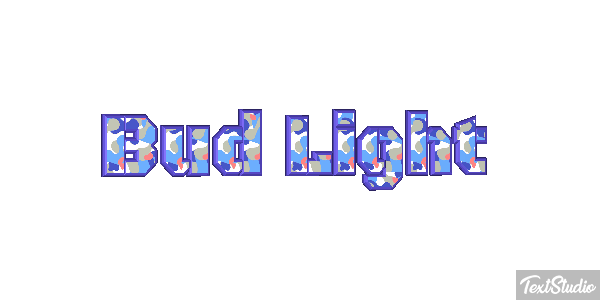 Bud Light Tekst effect