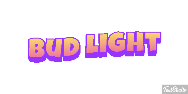 Bud Light Tekst effect