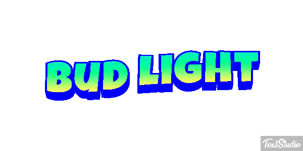 Bud Light Tekst effect