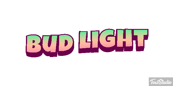 Bud Light Tekst effect