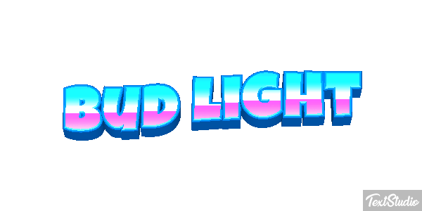 Bud Light Tekst effect