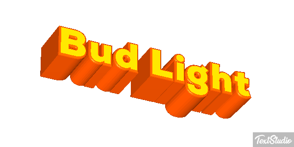 Bud Light Tekst effect