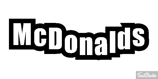 McDonald’s Text effect