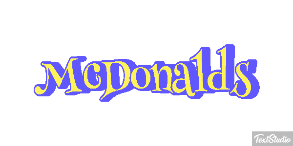 McDonald’s Text effect