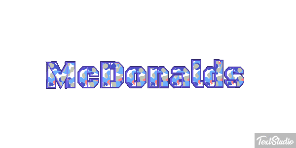 McDonald’s Text effect