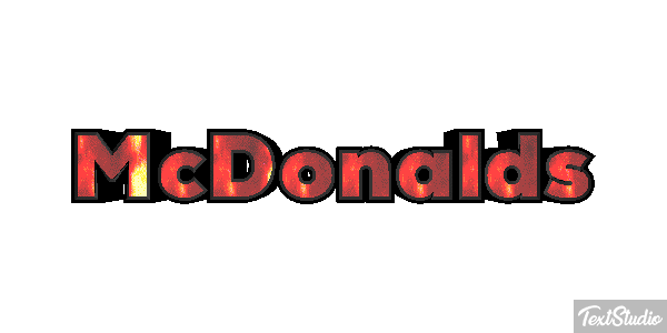 McDonald’s Text effect