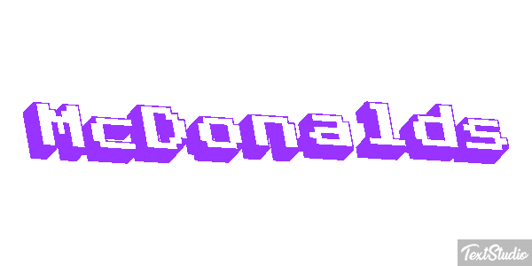 McDonald’s Text effect
