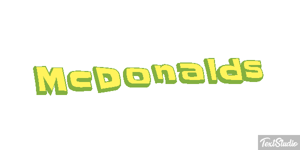 McDonald’s Text effect