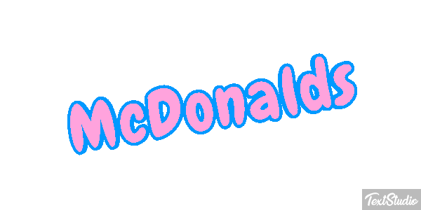 McDonald’s Text effect