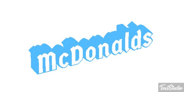 McDonald’s Text effect