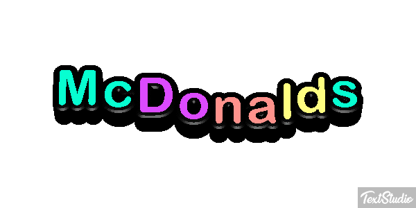 McDonald’s Text effect