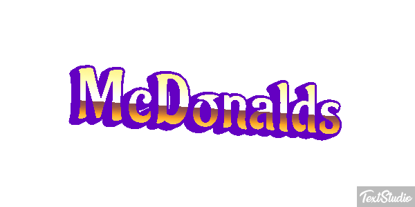 McDonald’s Text effect