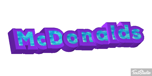 McDonald’s Text effect