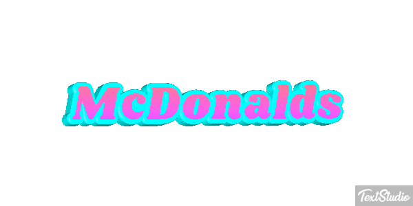 McDonald’s Text effect