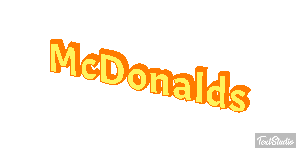 McDonald’s Text effect