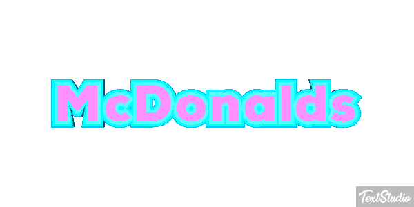 McDonald’s Text effect
