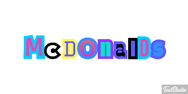 McDonald’s Text effect
